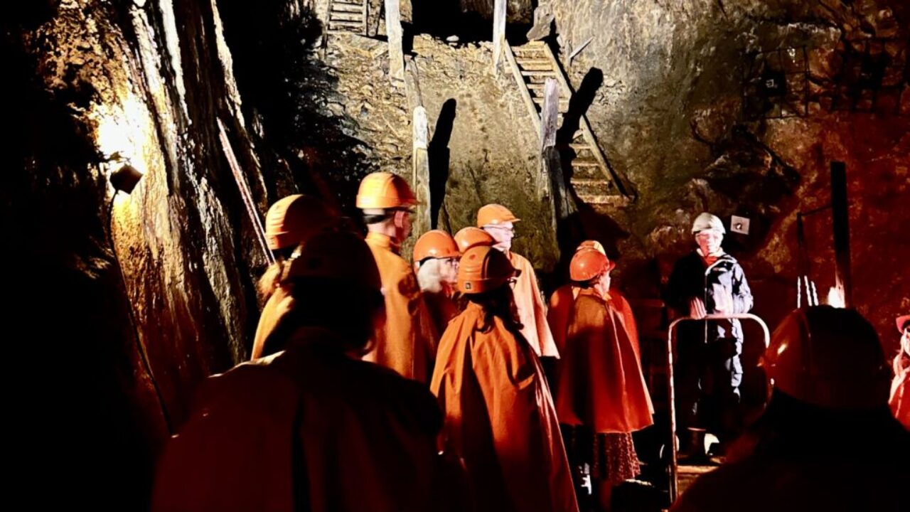 Falu gruva, 60 meter under jorden.